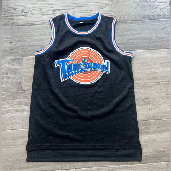 Taz #! Space Jam Tune Squad Black Basketball Jersey Sz M - Picture 1 of 5